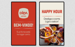 Mocup dos totens PDV