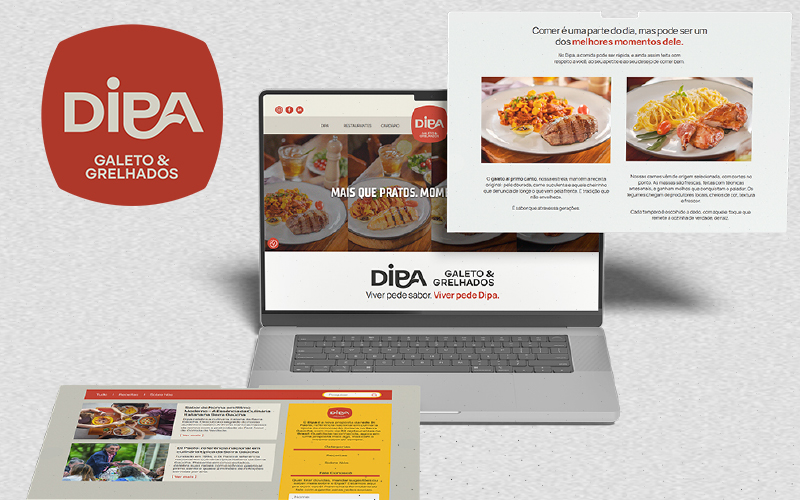 Imagem do mocup do site do dipa galetos e grelhados.